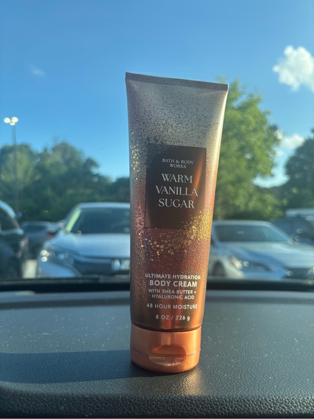 Bath & Body Works Warm Vanilla Sugar Body Cream - Brown & Gold